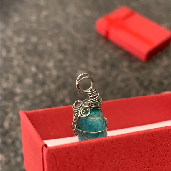 Turquoise handmade pendant - Picture 4 of 5
